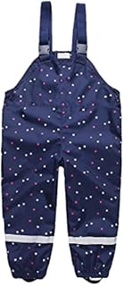 DAWILS Kids Rain Trousers Unisex Waterproof Over Trousers Childrens Rainbow Striped Rain Pants Boys and Girls Rainwear for Outdoor Play