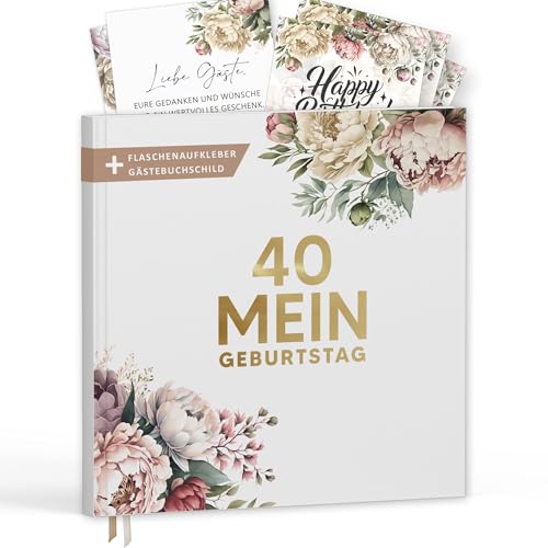 Gästebuch zum 40. Geburtstag mit Weinetiketten – Erinnerungsbuch Vintage Look Geschenk für Familie & Freunde zum Ausfüllen ohne Fragen – Hardcover Blanko 72 Seiten (40 Mein Geburtstag / PR, 21x21cm) Gästebuch zum 40. Geburtstag mit Weinetiketten – Erinnerungsbuch Vintage Look Geschenk für Familie & Freunde zum Ausfüllen ohne Fragen – Hardcover Blanko 72 Seiten (40 Mein Geburtstag / PR, 21x21cm)
