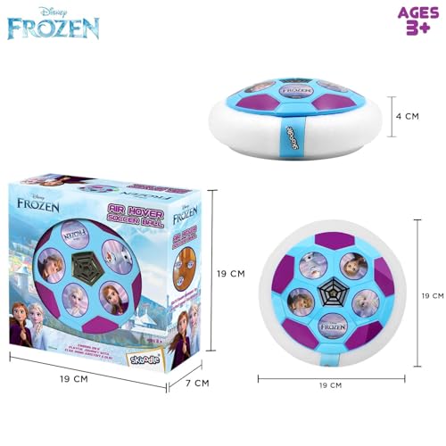 Image of SKOODLE Frozen Air Soccer Ball Non Rechargeable Battery Powered Hover Football, Indoor Electric Smart Air Football for Boys and Girls. Fun Game for Kids - For Birthday Gift