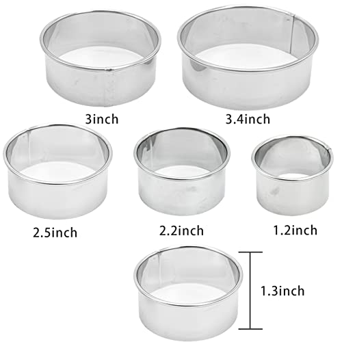 Set di 5 Coppapasta Rotondo Acciaio Inox