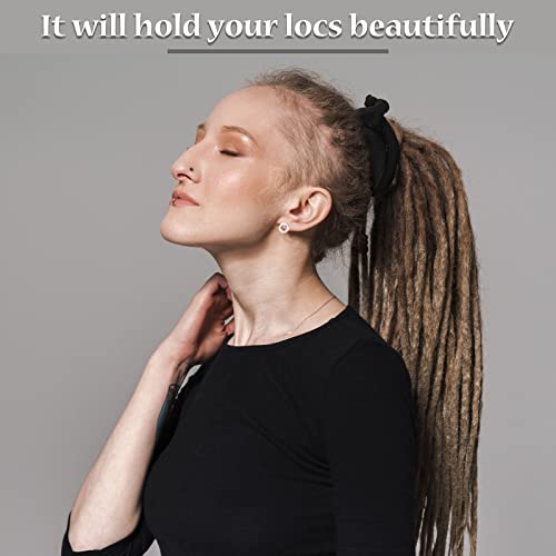 6 Pieces Spiral Lock Hair Tie Dreadlock Accessory Hair Bands Iron Wire Embedded Ponytail Holders Long Dreadlock Hair Tie Spiral Bendable Loc Tie For Women Men Thick Curly Hair #TOP6