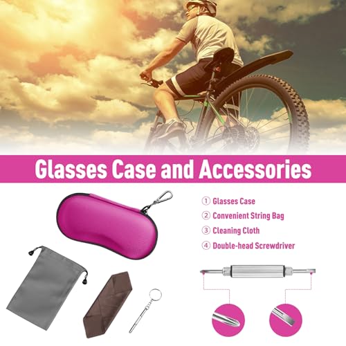 Image of FINTIE Sunglasses Case, Hard EVA Shell Shockproof Sport Glasses Case with Metal Carabiner Travel Zipper Eyeglasses Holder