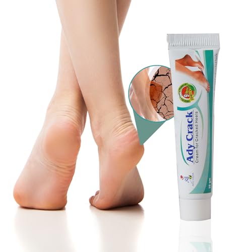 Image of Shree Ayu-Veda Ady Crack Cream, Foot cream, For Dry & Cracked Feet, Moisturizes & Soothes Feet, Heel Repair, Chapped Skin | 9 Herbs Formula - 4 x 25g (pack of 4)