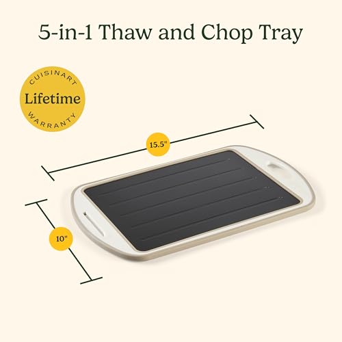 Image of Cuisinart 5-in-1 Thaw & Chop Tray, Defrosting Tray, Conductive Aluminum Rapid Thaw Plate for Frozen Meat, Quick Defrosting Tool, Easy to Clean Kitchen Gadget & Grilling Accessories