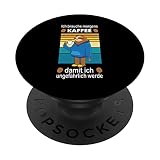Kaffee Filterkaffee Koffein Job Beruf Faultier PopSockets mit austauschbarem PopGrip