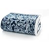 Secret Animal Garden Design Sherpa Reverse Supersoft Throw in Navy Blue & White 140cm x 180cm