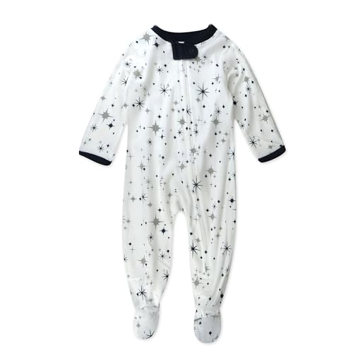Image of HonestBaby Sleep & Play Footed One-piece Pajama Sleeper 100% Organic Cotton, Baby Boys
