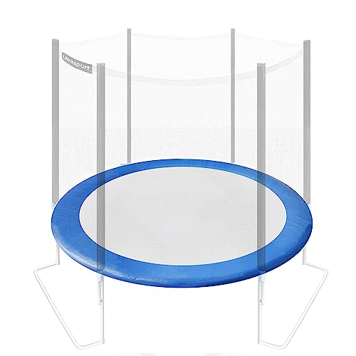 Ultrasport Protection de bord de trampoline, bleu, Ø 180 cm, coussin à ressort, unisexe, rond, pour enfants et adolescents