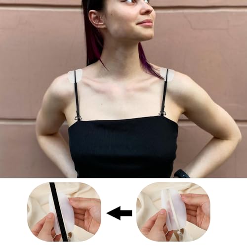 6 Pairs Bra Strap Pads Silicone Bra Strap Cushions Bra Strap Holders for Slipping Ease Shoulder Discomfort Slip Shoulder Pads Shoulder Protectors Pads Bra Strap Gel Pads for Bra Straps4