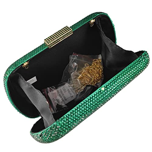 Image of Boutique De FGG Mini Rhinestone Clutch Purse,Evening Bags and Clutches for Women Formal,Crystal Clutch Bag Wedding Handbags