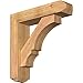 Ekena Millwork BKT0604X22X22BOA04SWR Balboa Craftsman Smooth Bracket w/Offset Brace, Western Red Cedar
