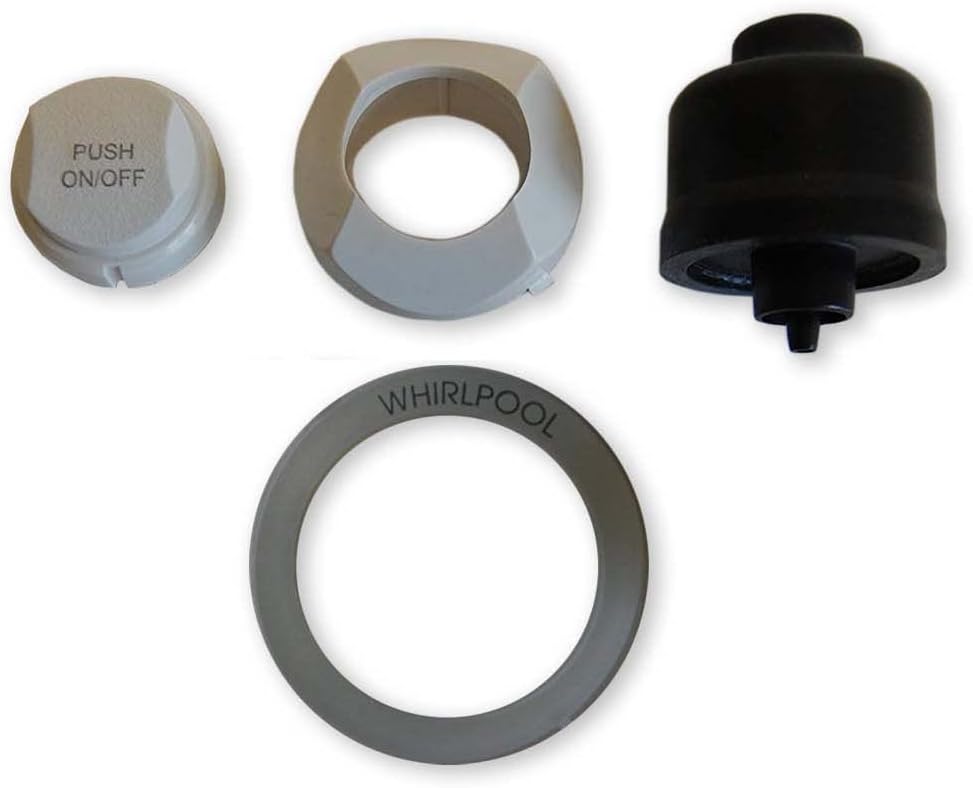 Button Kit for 3 Position Control Panel On/Off Button Replacement White
