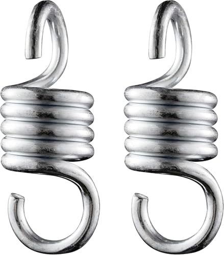 Heavy Duty Spring 1100LBS 4INCH Hammock Chair Spring - Porch Swing Spring Hook for Patio Swing Outdoor