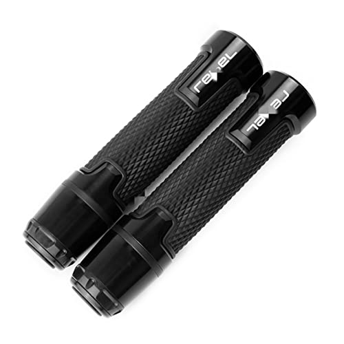 Poignées de guidon moto anti-vibrations caoutchouc noir pour changer vos poignées