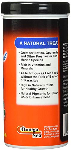 Omega One 5 Pack of Freeze Dried Blood Worms Fish Treat, 0.96oz Each