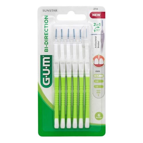 Gum Interdental Bi-Direction 0.7mm 6 ct, Verde