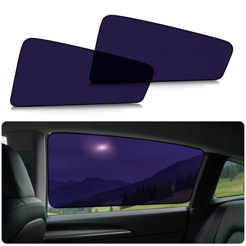 XCBYT (2er Set) Sonnenschutz Auto Baby für Tesla Model Y 2024-2026 Sonnenschutz Auto Kinder Autofenster Verdunkelung UV-Schutz Datenschutz Elektrostatische Selbstklebender Kein Klebstoff