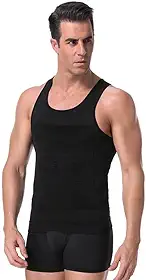 Regata Modeladora Masculina de Compressão Abdominal, Cinta Slim para Definir a Silhueta, Camiseta Compressora Discreta e Confortável para Uso Diário