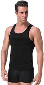 Regata Modeladora Masculina de Compressão Abdominal, Cinta Slim para Definir a Silhueta, Camiseta Compressora Discreta e Confortável para Uso Diário