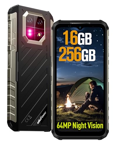 Ulefone Armor 22(256Go) Smartphone Incassable Android 14 avec 64MP Vision Nocturne, 16Go...