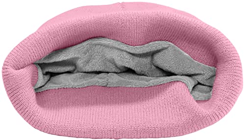ATNKE LED Lighted Beanie Hat,USB Rechargeable 4 LED Running Headlamp Ultra Bright Cap with Light Hands Free Head Torch Winter Warm Lined Fleece Knit Beany Gifts for Men and Women