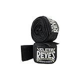 CLETO REYES Compression Hand Wraps for Boxing Gloves, Stretchy Breathable, MMA, Kickboxing, Muay Thai, Martial Arts Workout Equipment, Hook and Loop Closure, Black, Pack of 2