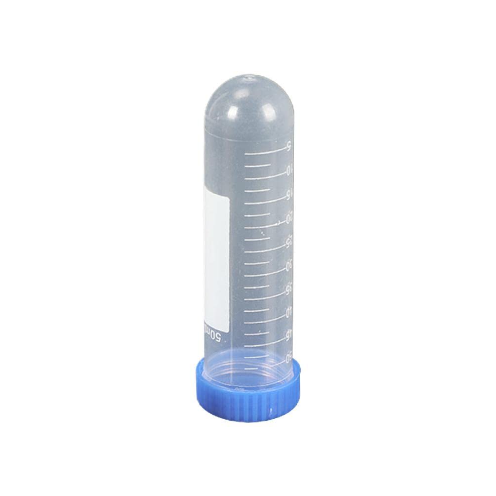 Amazon | 50本 50ml 遠沈管 スケールネジ蓋付き 丸底プラスチック試験