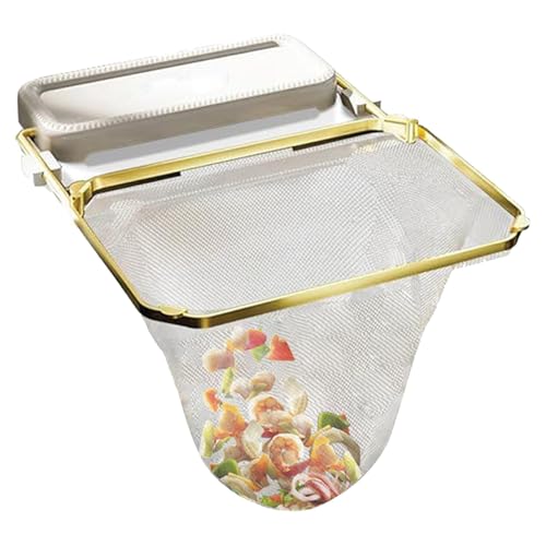 Filador de fregadero plegable, bastidor de filtro de fregadero plegable - FIEMBRO DE CABADOR DE CABADOR FILMA DE FIRMA NETA NETA,50 bolsas de malla, colector de basura del soporte de plato de esponja,