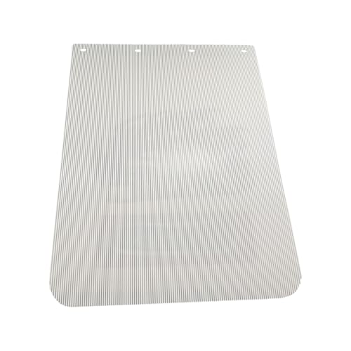 Image of BST BSSP 2PCS Universal Heavy Duty Polymer Mudflaps 24x30 Inch, White Straight Splash Guard Mudflap for Semi Trucks Tractor Trailer