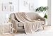 Todocama PRCMAMSBEAR120X180 Extra weiche Baumwolldecke, Mehrzweck-Tagesdecke, Sofaüberwurf (120 x 180 cm, beige Sand)