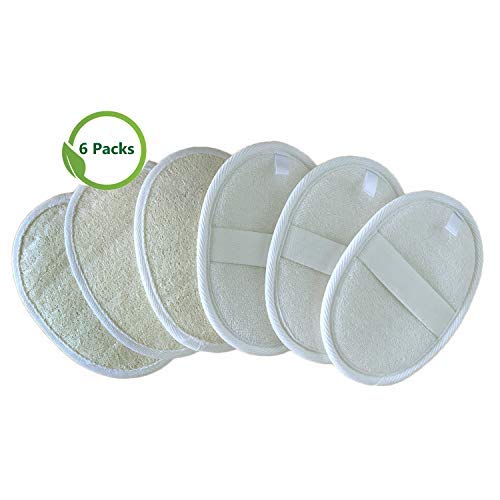 6 Packs Loofah Pads,Body Washing Loofah Sponge Brush Close Skin for Men