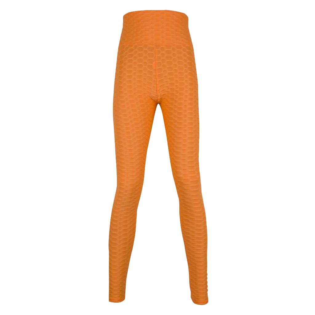Women's High Waist Yoga Pants Tummy Control Butt Lift Tights Orange M-image-21