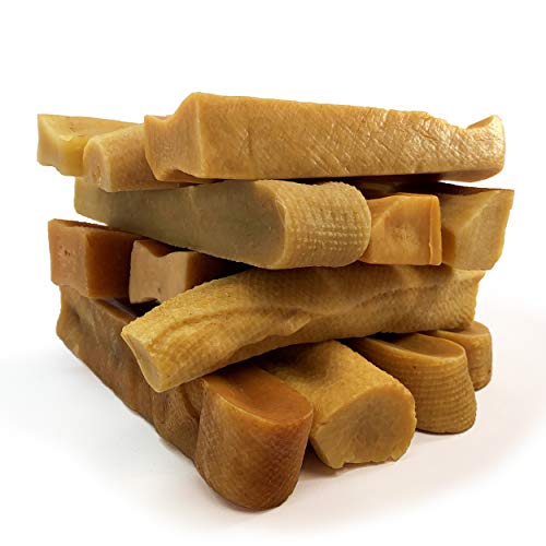 Chewmeter Himalayan Yaky Cheese Chew, 100% Natural, Long Lasting, Gluten Free, Healthy & Safe Dog Treats, Lactose & Grain Free, Protein Rich, Stain Free, Large, For Dogs 55 Lbs & Under, 3 Lb Bulk Tub #TOP1