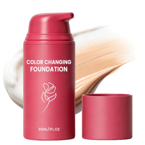 Color Changing Foundation -Skin Tone Adapting Liquid Foundation f...