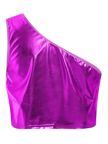 Kids Girls Boys Shiny Sports Bra Sleeveless Training Bra Slant Shoulder Crop Cami Bralette2