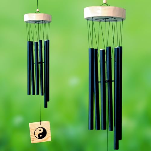 Image of 6 Pipe Wind Chimes for Home Decor | Metal Wind Chime for Balcony, Living Room, Garden & Door | Decorative Hanging with Soothing Sound