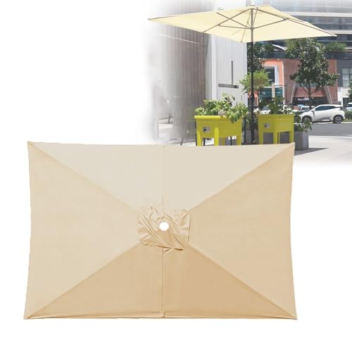 Repuesto de sombrilla rectangular de 3x2m con 6 brazos resistente a la intemperie 2