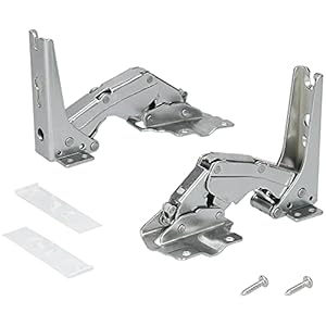 Kenekos – Set van 2 Deurscharnieren Geschikt voor Koelkast Bosch Siemens 00481147/481147 Neff AEG Electrolux 407131425/8 Miele 5546050 Quelle Constructa Balay Diepvriezer