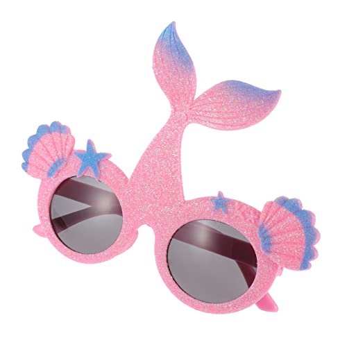 NOLITOY Plastic Sunglasses Mermaid Eyewear Novelty Sunglasses Kids Sun Glasses Mermaid Sunglasses Lightweight Party Glasses Kid Glasses Funny Banquet Decorative Items Abs