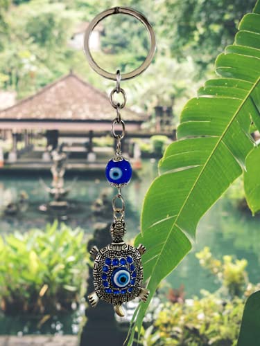 Image of Keychain for Car Bike & Home Keys | Good Luck Protection Charm Key Ring | Stylish Positivity Evil Eye Key Chain for Birthday Gifting and Decorative Purpose
