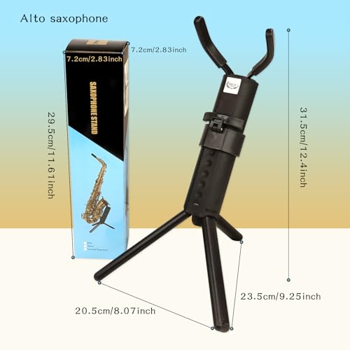 Inmuc AS-100 Alto Saxophone Stand Portable Foldable Alto Sax Stand thumb #1