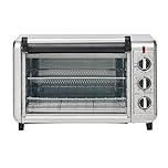 Russell Hobbs Air Fry Crisp 'N Bake toaster Oven, RHTOV25, 1500W, 20L Capacity, Air Fryer and Oven in 1, 5 Functions Up to 230°C, Air Fry, Bake, Toast, Grill, Keep Warm, Silver