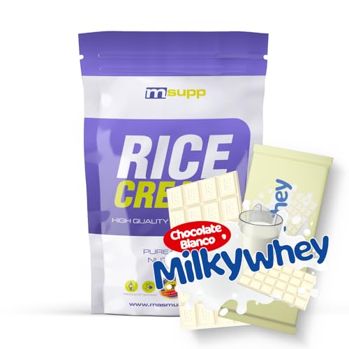 MM Supplements - Crema de Arroz - en Polvo - Bote de 2 kg - Fuente de Carbohidratos - Saciante del Apetito - Ideal para Mezclar con Proteína - Sabor Milky Whey