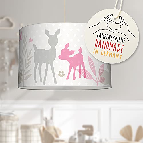 lovely label Zauberhafte Deckenlampe Häschen & Rehe für Kinderzimmer...