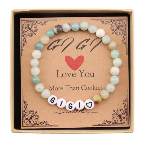 Image of GIGI /NANA /Grandma Birthday Gifts - Porcelain Bracelet, Gigi Blue Willow Bracelet - West Coast Edition, Christmas Valentine's Day Gift for Mom, Grandma, Gigi, Nana