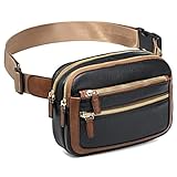 Amxnx Belt Bag for Women Fanny Pack Crossbody with Adjustable Strap Fashion Leather Waist Packs
