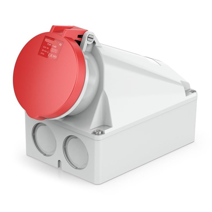 Mounted Industrial Socket IP44 Outdoor Aviation 16A 32A 63A(32A 5P IP44)