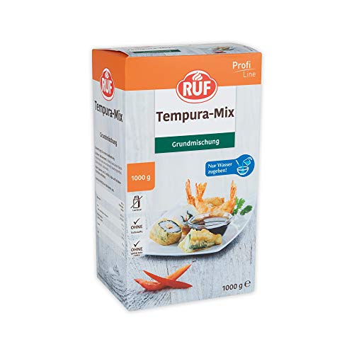 RUF Tempurateig Panko Paniermehl zum Panieren und Frittieren von Fingerfood wie Gemüse Shrimps Nuggets oder Schnitzel für einen locker-krossen-Teigmantel vegan 1x1000g