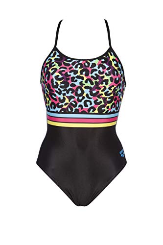 Maillot une pièce femme arena de haute qualité avec tissu résistant MaxLife Heat Stripes
