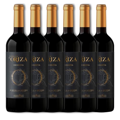 Condado de Oriza Reserva Tinto D.O. Ribera del Duero - Paquete de 6 x 750 ml - Total: 4500 ml